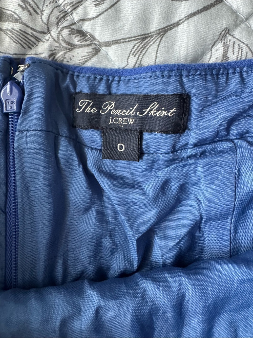 J. Crew Blue Pencil Skirt